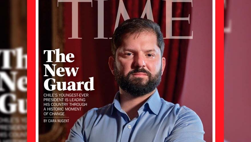 Presidente Gabriel Boric fue destacado en portada de revista Time