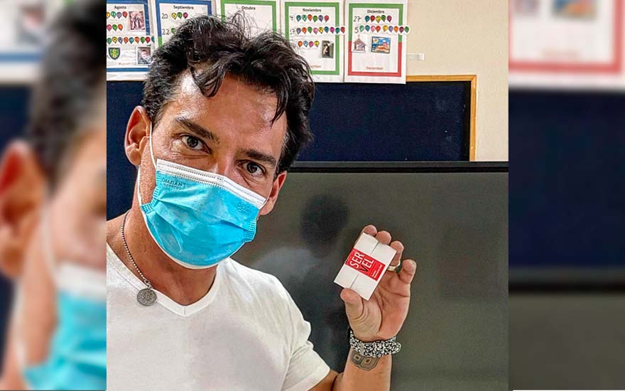 Cristián de la Fuente llegó desde México para votar en el plebiscito