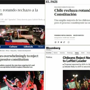 Los medios internacionales reaccionaron al triunfo del Rechazo, apuntando directamente al Gobierno de Boric y los efectos económicos del resultado