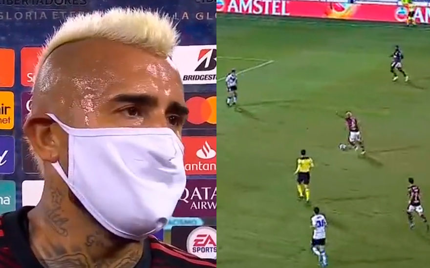 Prensa brasileña le tiró varias flores a Arturo Vidal en Libertadores