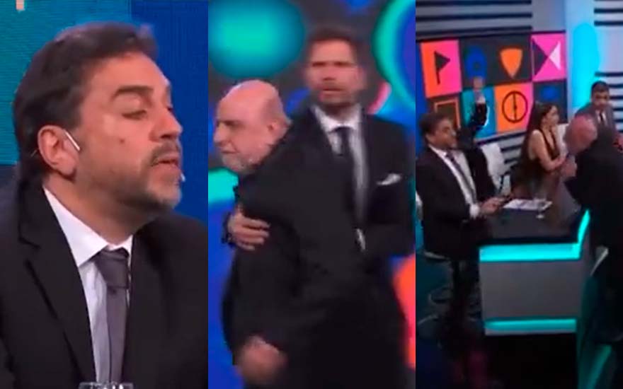 VIDEO. Pagani se agarró con periodista identificado con River