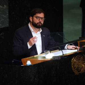 Presidente Gabriel Boric en su primer discurso frente a la Asamblea General de la ONU en Nueva York