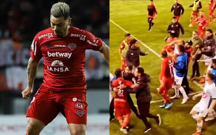 VIDEO. El golpe de Lorenzo Reyes de Ñublense a jugador rival