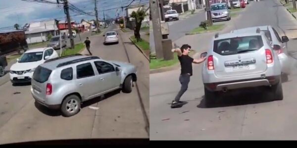 VIDEO. Graban a chofer que chocó auto en La Unión