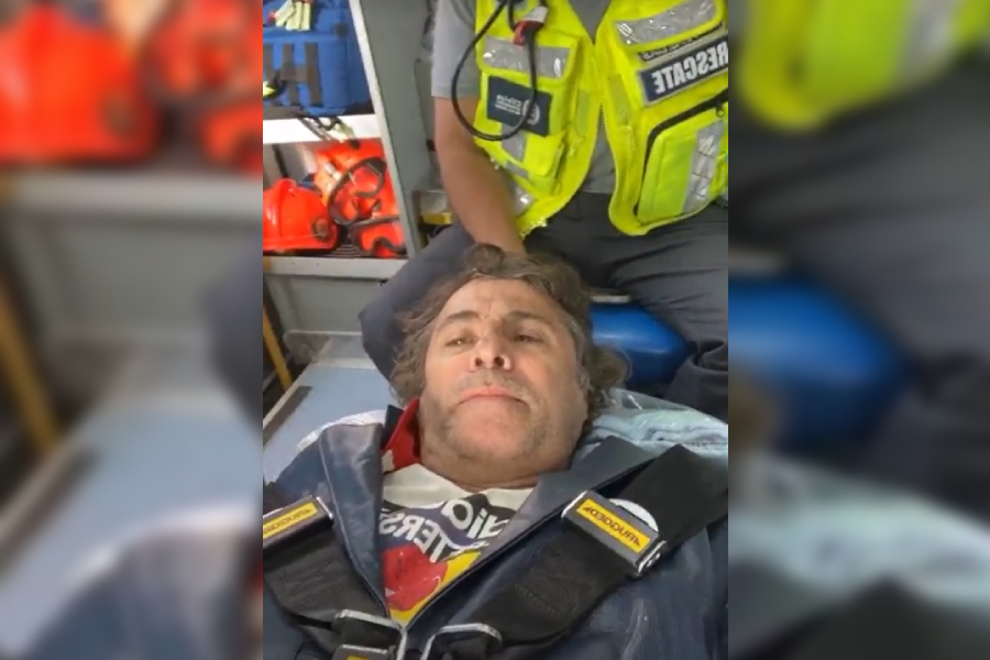 Fernando Larraín accidente moto