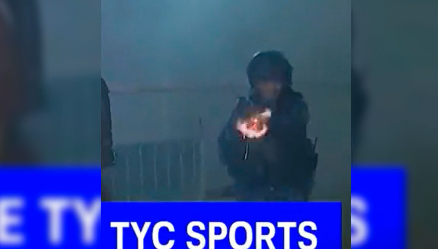 VIDEO. Policía argentino disparó a camarógrafo de TyC Sports