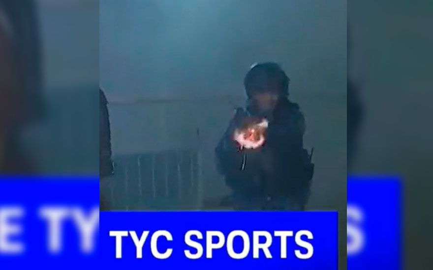 VIDEO. Policía argentino disparó a camarógrafo de TyC Sports