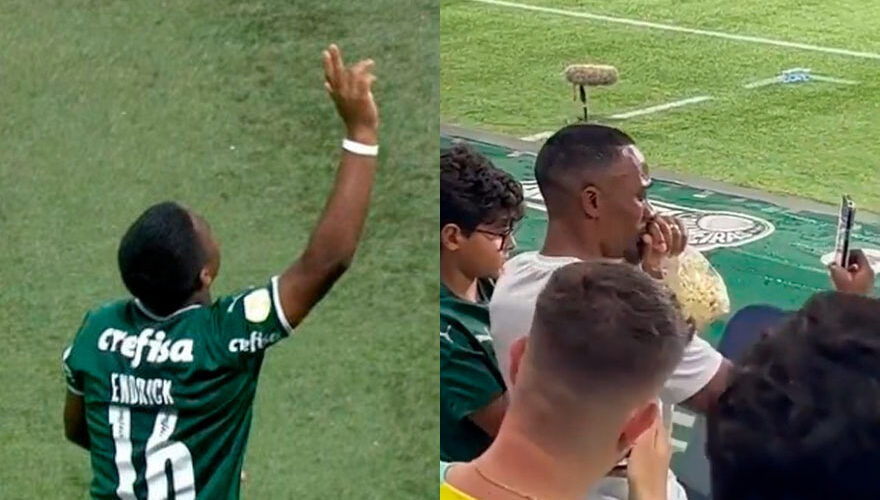 VIDEO. La emoción de un padre por debut de su hijo en Palmeiras