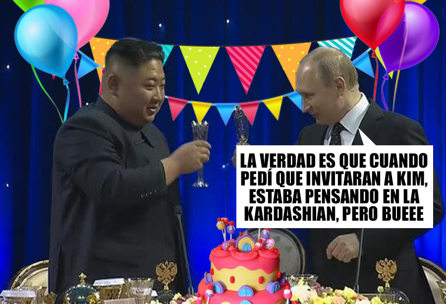 HUMOR. ¡Fotos exclusivas del cumpleaños de Putin y sus invitados!