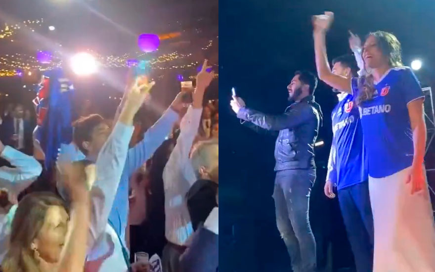 VIDEO. Johnny Herrera protagonizó matrimonio "de la U"