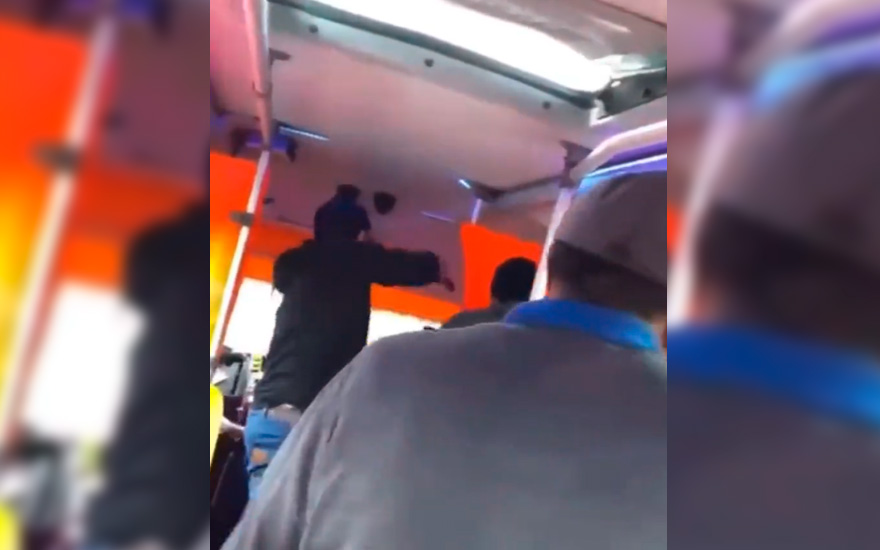 VIDEO. La aterradora escena en micro de Concepción