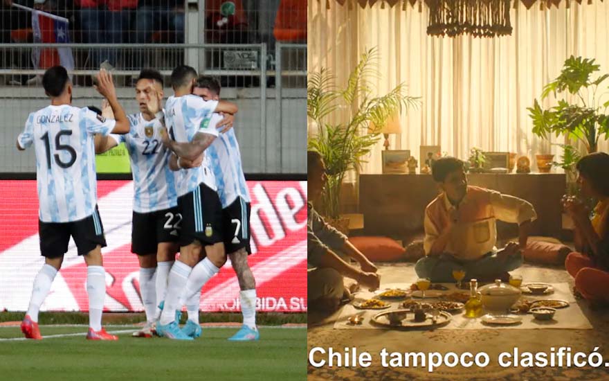 Publicidad argentina se burla de Chile en publicidad del Mundial