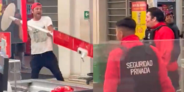 VIDEO. Registran violenta pelea en supermercado de San Pedro