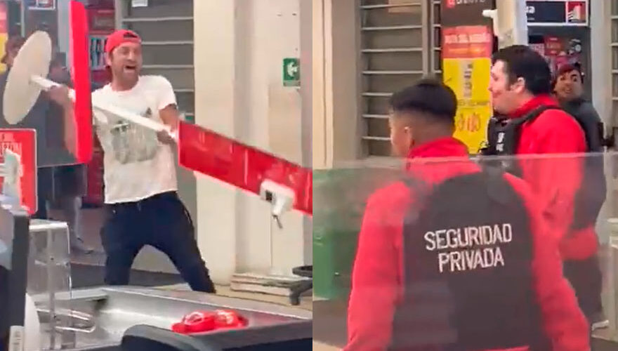 VIDEO. Registran violenta pelea en supermercado de San Pedro