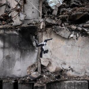 Pintura de Banksy en Ucrania