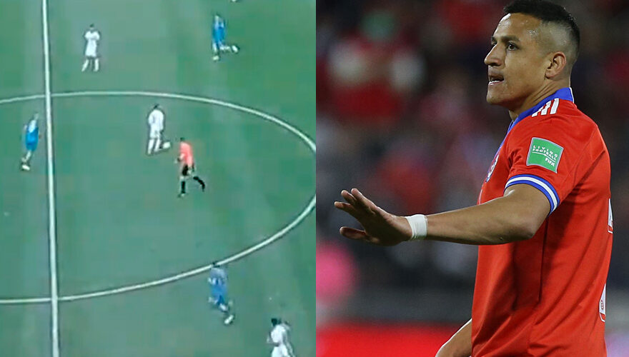 VIDEO. El criticado gesto de Alexis en empate ante Eslovaquia