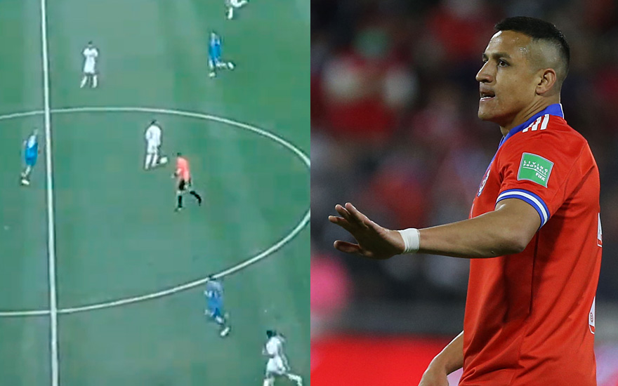 VIDEO. El criticado gesto de Alexis en empate ante Eslovaquia