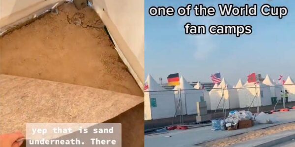 VIDEO. Periodista mostró el "lado B" de los "fan camps" de Qatar