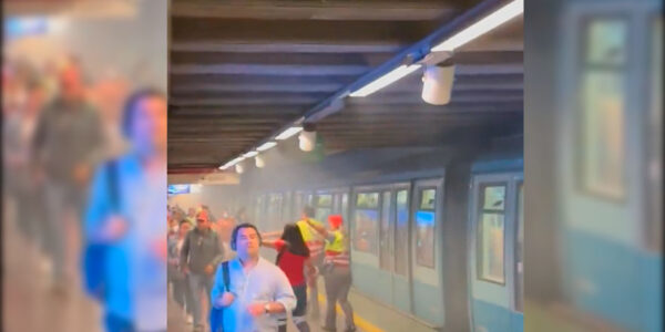 VIDEO. Graban emergencia en estación Tobalaba y Metro replicó