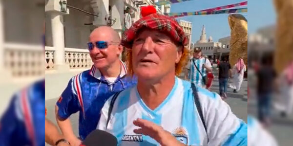 VIDEO. Hincha escocés apoya Argentina para que pierda Inglaterra