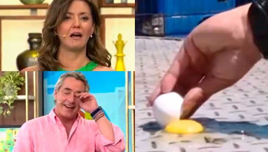 VIDEO. Equipo de Canal 13 cocinó huevo en paro de camioneros