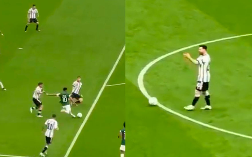 VIDEO. Graban reacción de Messi tras gol de Arabia Saudita