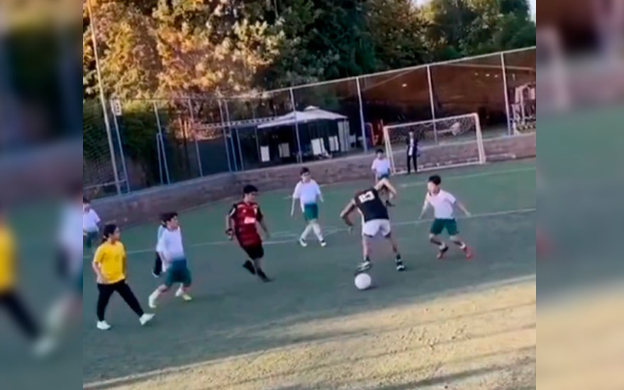 VIDEO. Niño le metió un lujito a Arturo Vidal que quedó pagando