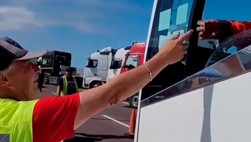 VIDEO. Acusan a camioneros de pedir carnet en Antofagasta