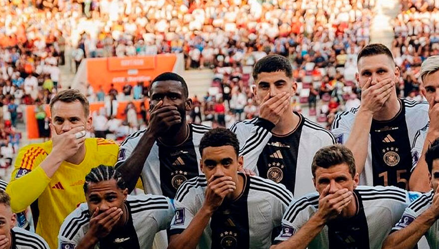 Alemania protestó en pleno Qatar con gesto de sus jugadores