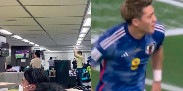 VIDEO. La reacción de oficina en Japón tras ganarle a Alemania