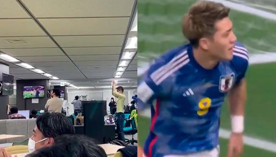 VIDEO. La reacción de oficina en Japón tras ganarle a Alemania