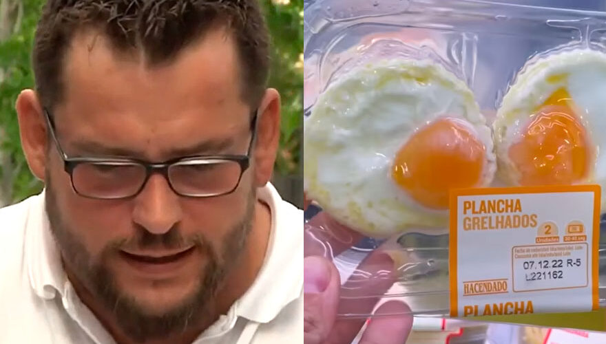 Supermercado vende huevos fritos congelados en masa