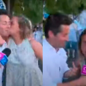 VIDEO. Hincha argentina besa a Humberto Sichel en celebraciones