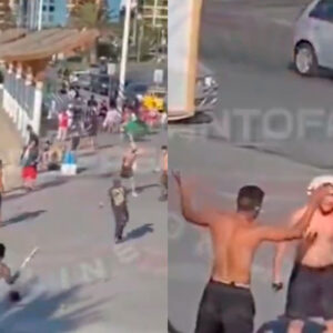 VIDEO. Graban violentísima pelea en balneario de Antofagasta