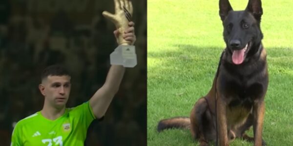 El Dibu Martínez compró un perro militar para protejer su medalla de campeón