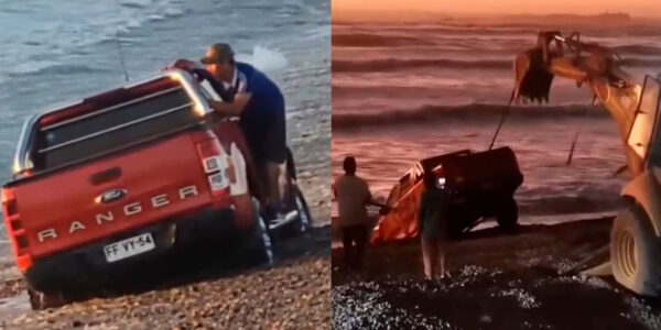 VIDEO. Denuncian a conductor por manejar en playa de Quintero