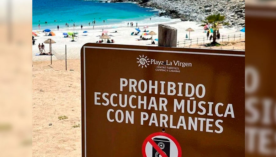 El debate que se abrió por prohibición de parlantes en playa