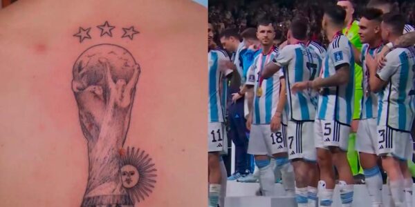 Seleccionado argentino y el error en su tatuaje del Mundial