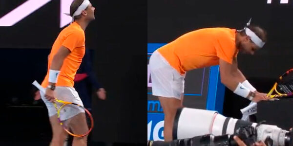 El momento en que Rafael Nadal se lesionó en el Australia Open