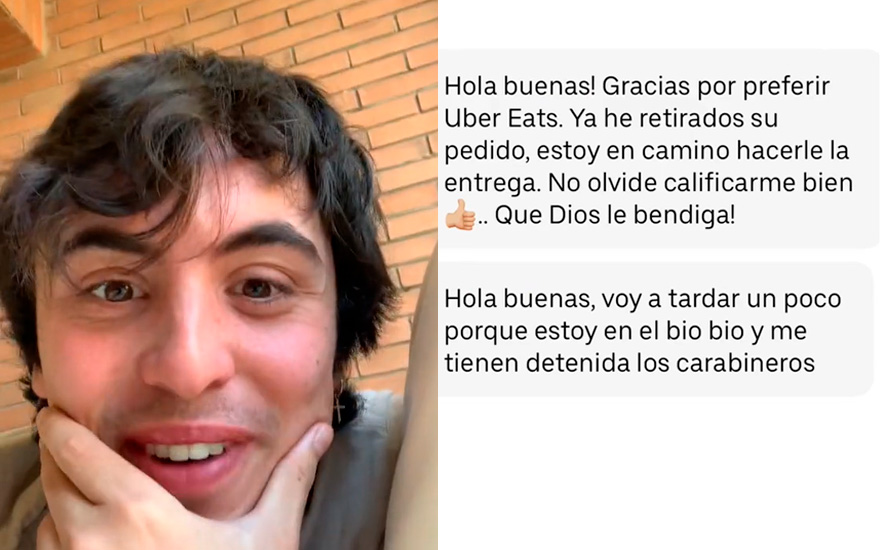 Pidió por una app y carabineros detuvo a su repartidora: esto pasó