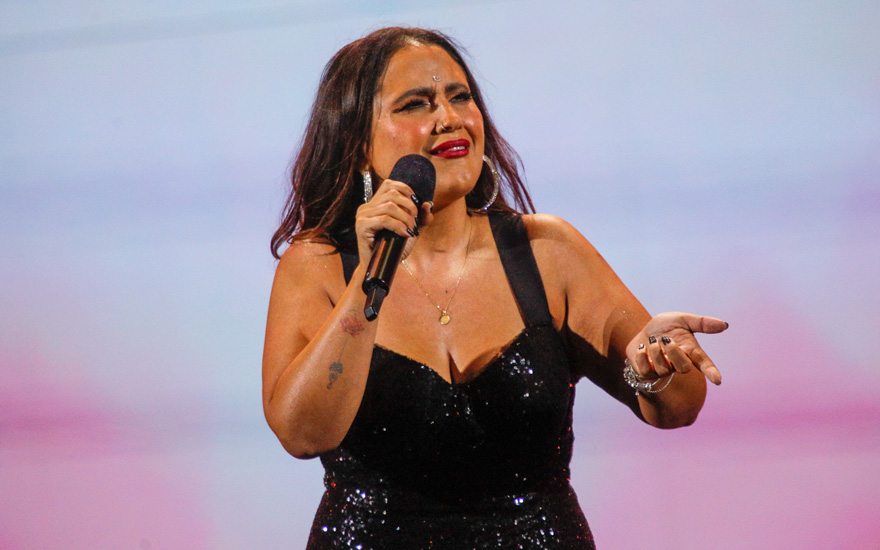 Con rutina para las "bichotas": el paso de Pamela Leiva en Viña