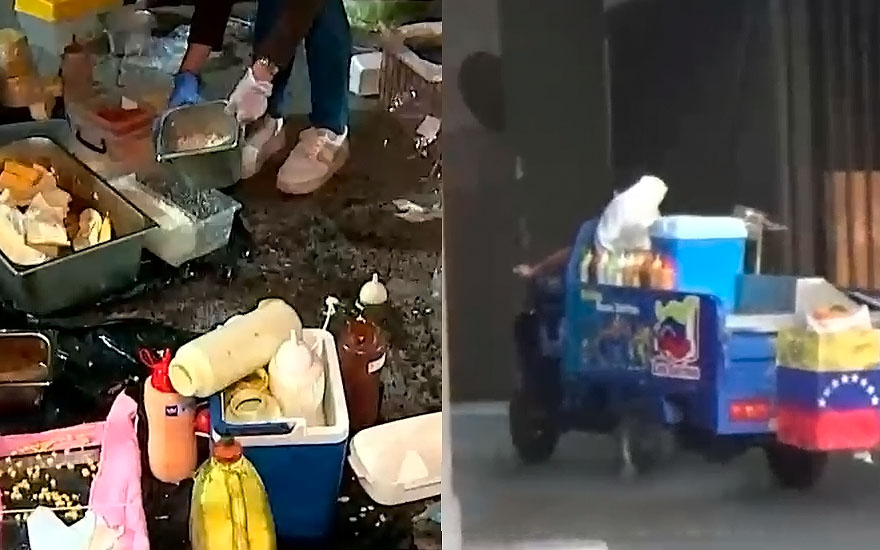 Denuncian a comerciantes por dejar comida en estacionamientos