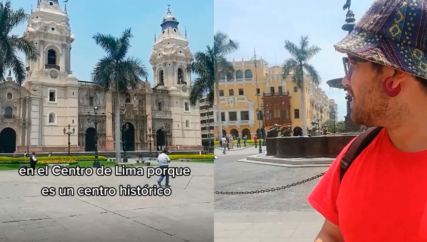 Turista chileno en Plaza de Armas de Perú la comparó con Chile