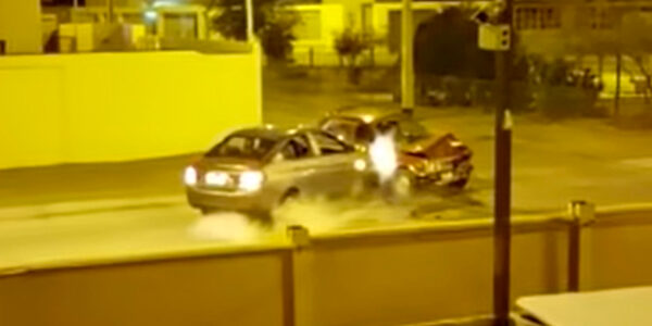 Noche de furia en Calama: conductor chocó a auto repetidamente