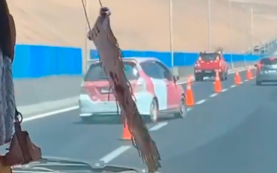 Conductor en Alto Hospicio protagoniza comentada maniobra