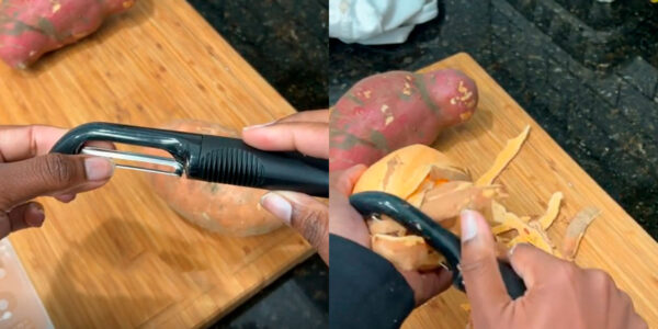 Chef enseña por qué todos usan mal el pelador de papas y es viral