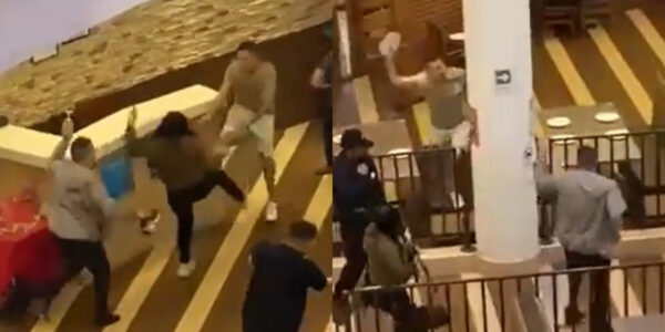 Registran violenta pelea al interior de mall en Rancagua