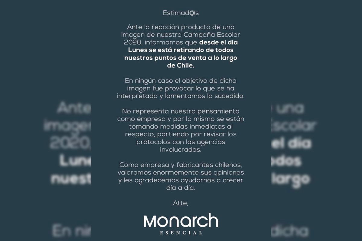 El comunicado de Monarch tras la polémica por su publicidad