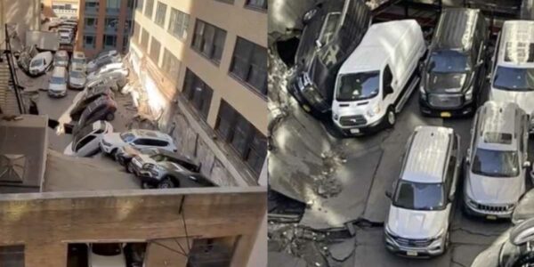 Estacionamiento se derrumba en la ciudad de Nueva York