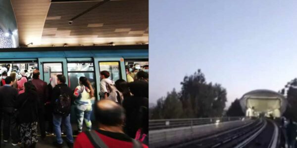 Línea 5 del Metro de Santiago presenta fallas.